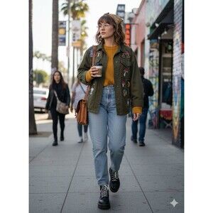 Vintage Levi's 550 hight  rise  womens  30 Blue  acid wash  tampered Made in USA